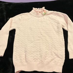 SHEIN Light Pink Textured Kids Sweater